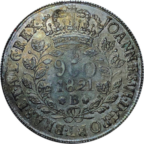 Variante 1821 Anverso do Rio 960 Réis D. João VI