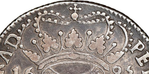 Variante 1695 Coroa Larga 320 Réis D. Pedro II