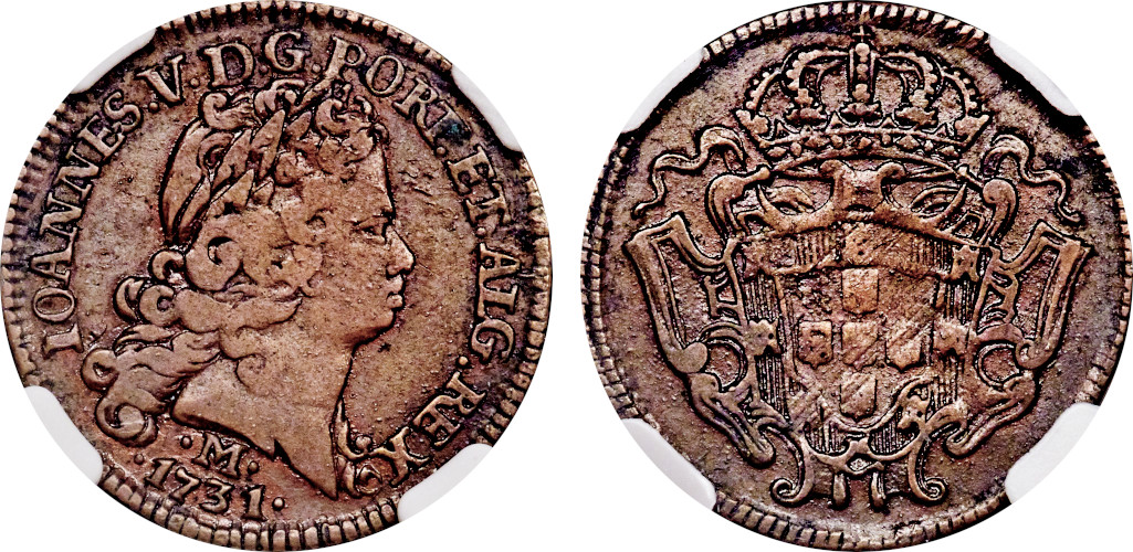 Prova 1731 Prova em Cobre 1600 Réis D. João V