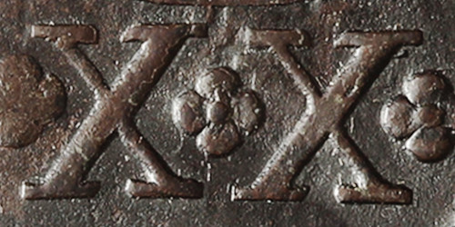 Variante 1814 Hastes do XX Invertidas 20 Réis D. João PR