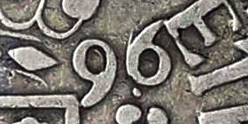 Variante 1696/5 640 Réis D. Pedro II