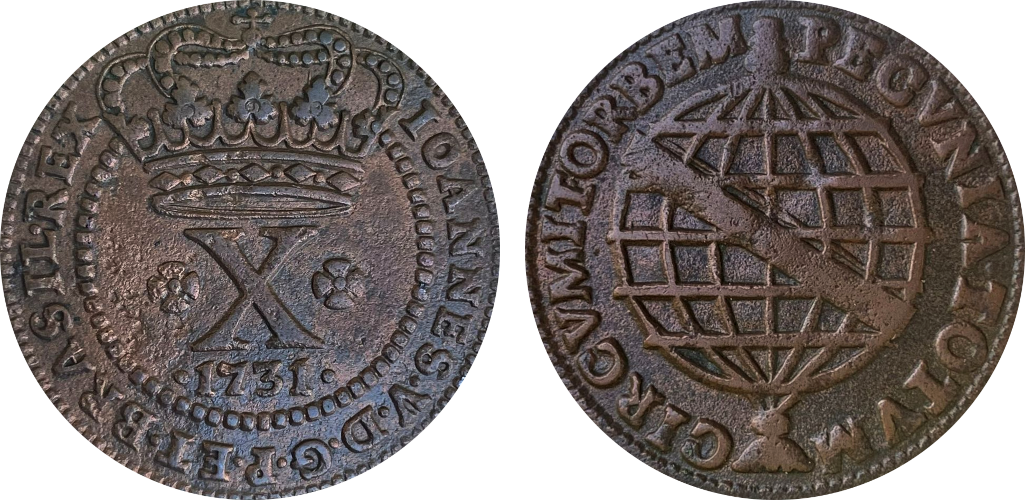 Imagem da data 1731 - 47 pérolas - PECVNIA sem letra B