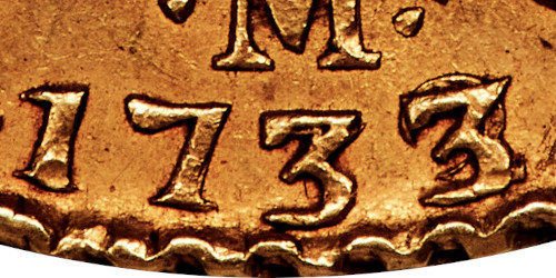 Variante 1733/2 12800 Réis D. João V