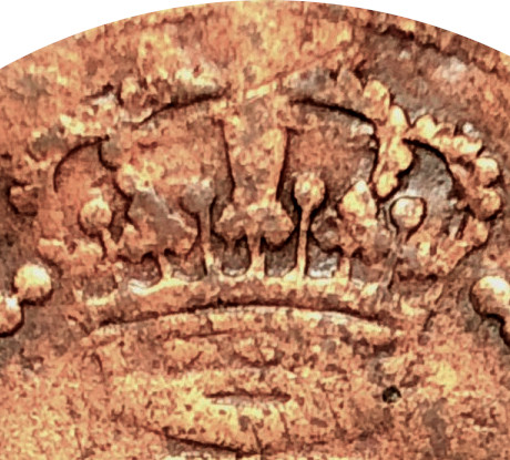 Variante 1803 Coroa Escassa 10 Réis D. João PR