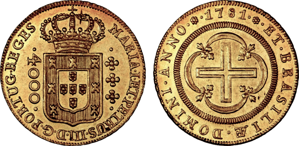 Maria I e Pedro III 4000 Réis