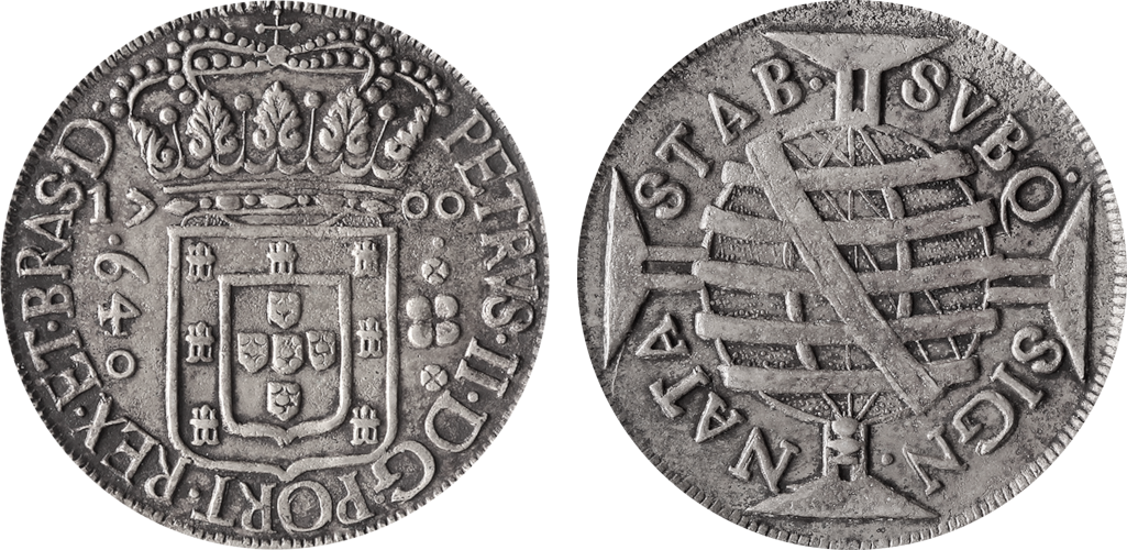 Imagem da data 1700 - Florão central sem âmago.