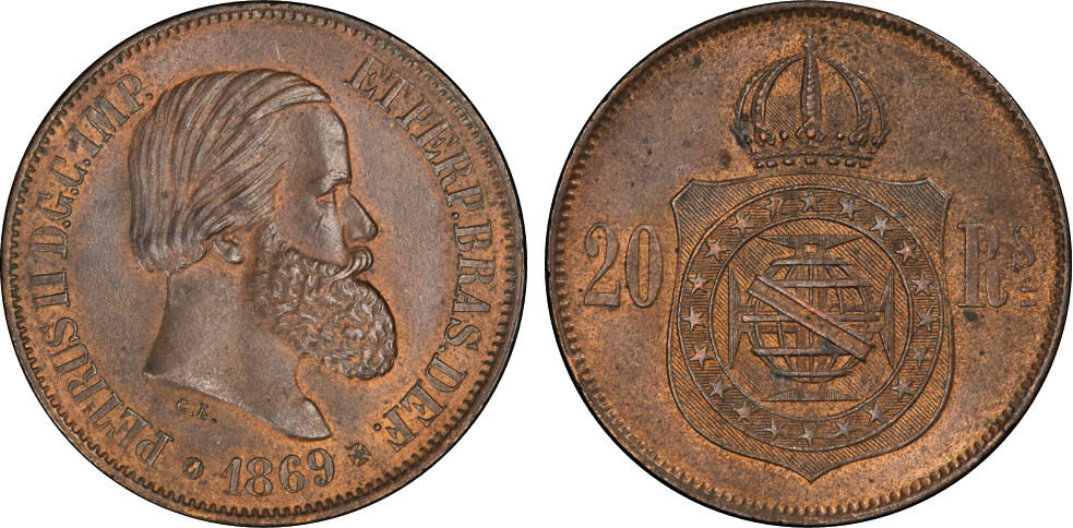 D. Pedro II 20 Réis