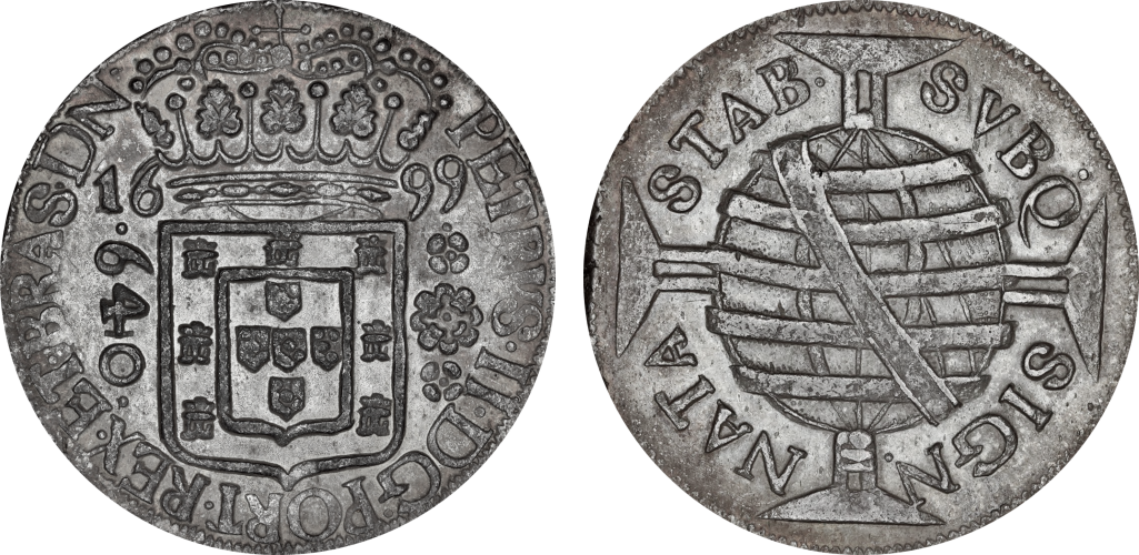 Imagem da data 1699 - BRAS • DN • - Florões com ponto em cima.