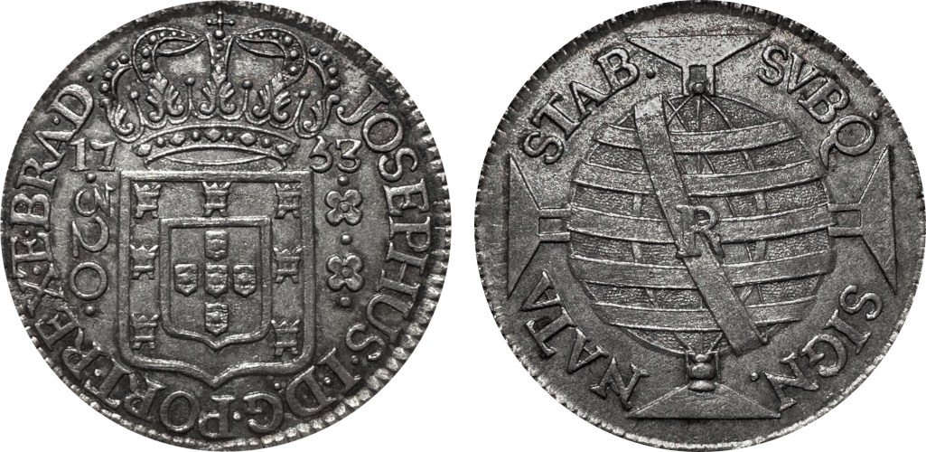 Imagem da data 1753 – PORT • REX • E • BRA • D •