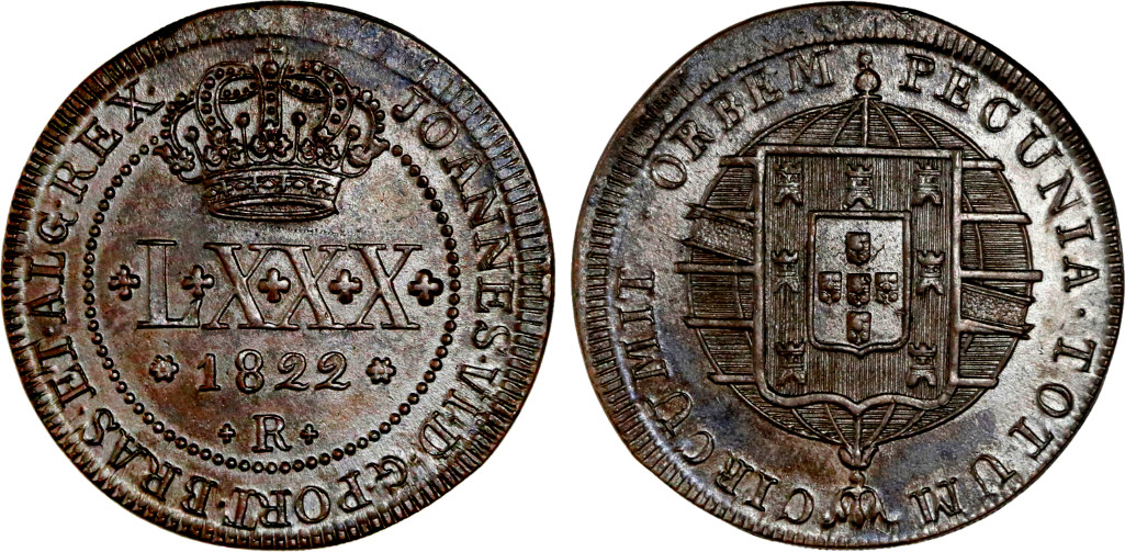 D. João VI 80 Réis