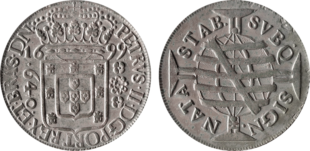 Imagem da data 1699 - BRAS • DN • - Florões sem pontos adjacentes.