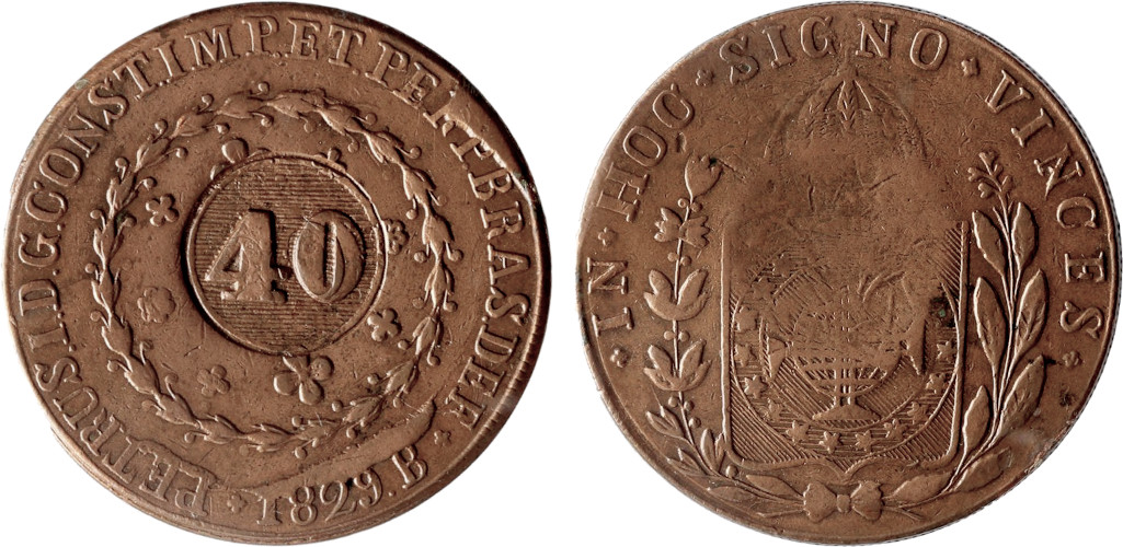 D. Pedro II 40 Réis
