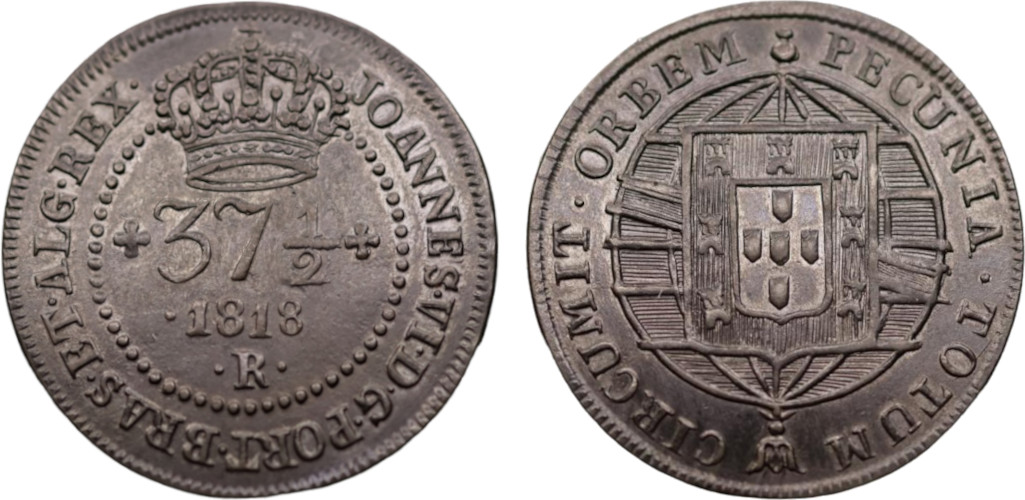 D. João VI 37 ½ Réis
