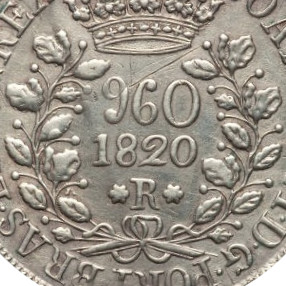 Variante 1820 9 Frutos nos dois Galhos 960 Réis D. João VI