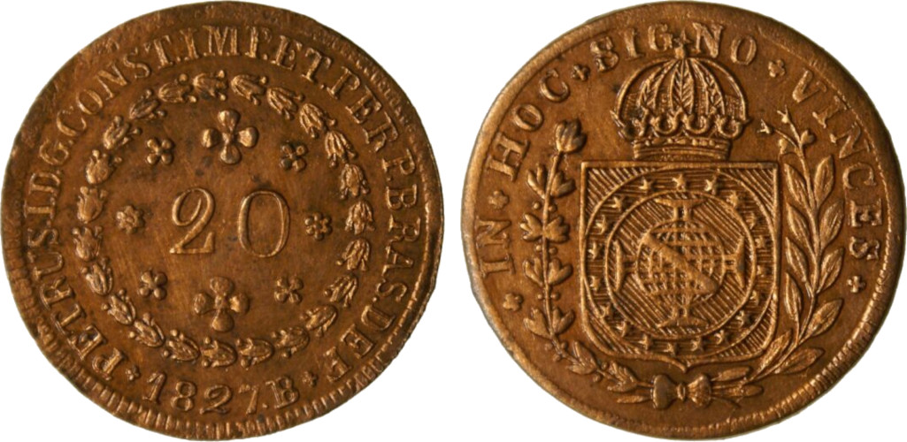 D. Pedro I 20 Réis