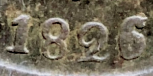 Variante 1826/5 80 Réis D. Pedro I