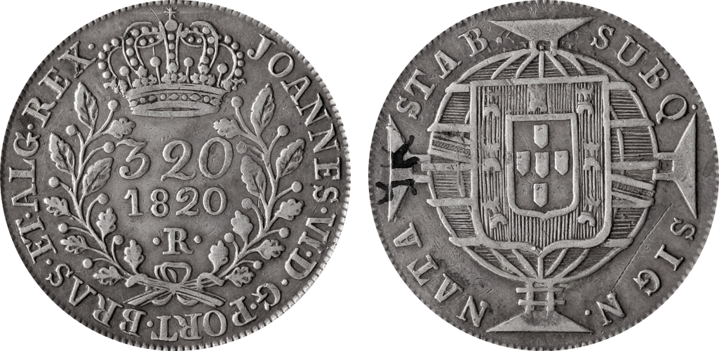 Imagem da data 1820 - A de BRAS sem traço.