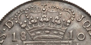 Variante 1810 Coroa de 640 960 Réis D. João PR