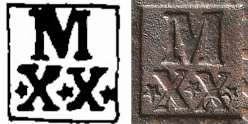 Variante Tipo 10 20 Réis D. Pedro II