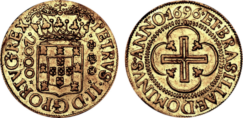 Pedro II de Portugal 2000 Réis