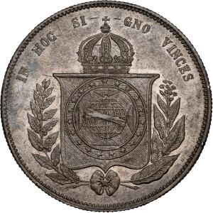 Variante Escudo 2 2000 Réis D. Pedro II