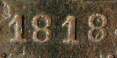 Variante 1818/7 40 Réis D. João PR