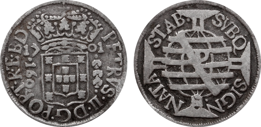 Imagem da data 1701 – 3 Florões PORT • R • E • B • D •