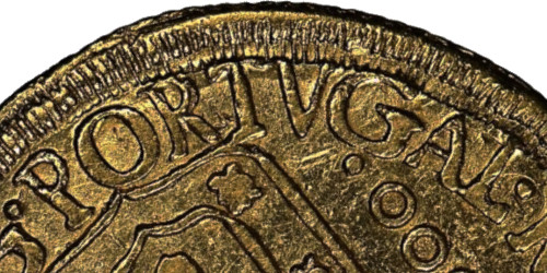 Variante 1700 PORTVGAL / ANNO D 4000 Réis D. Pedro II