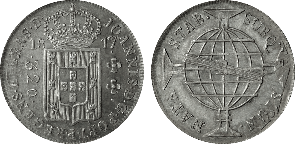 Imagem da data 1817 - Coroa sem caracóis.