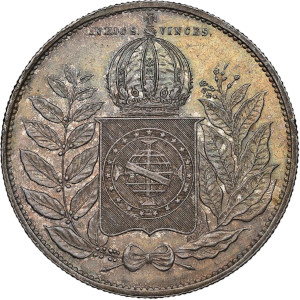 Variante Escudo 1 2000 Réis D. Pedro II
