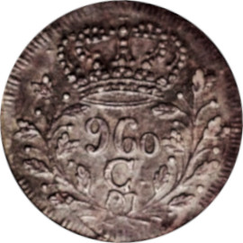 Variante C um ponto 960 Réis 