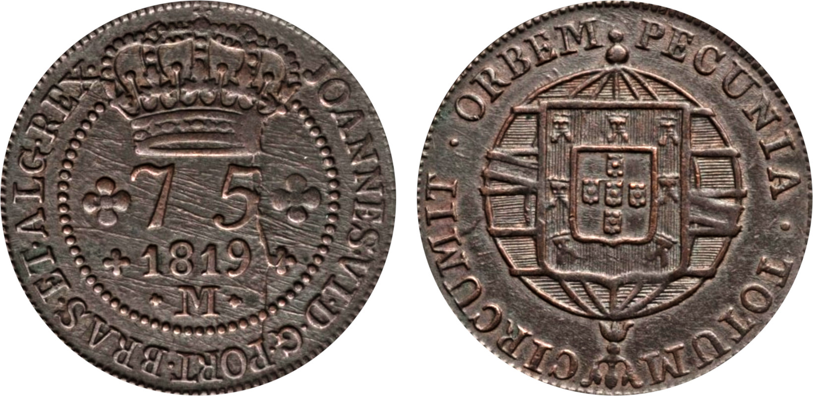 D. João VI 75 Réis