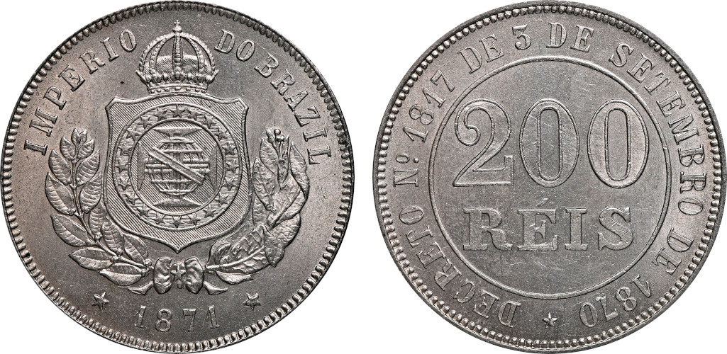 D. Pedro II 200 Réis