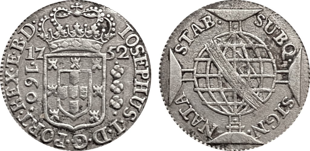 Imagem da data 1752 - IOSEPHUS ... PORT • REX • E • B • D • / SUBQ