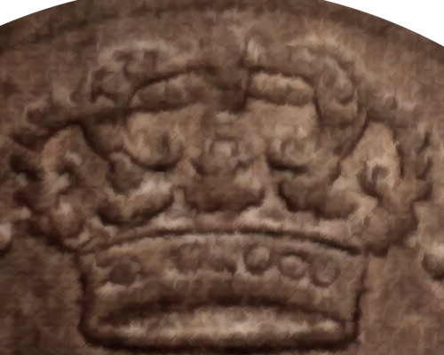 Variante 1819 Coroa de Caracóis 37 ½ Réis D. João VI