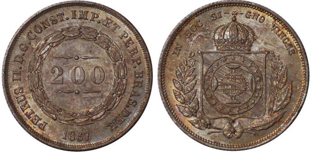 D. Pedro II 200 Réis