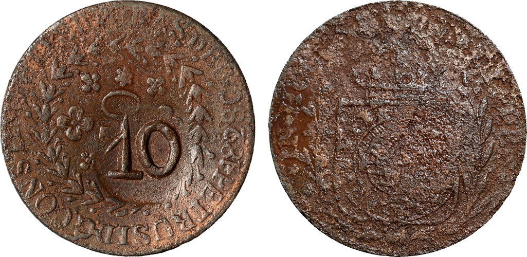 D. Pedro II 10 Réis