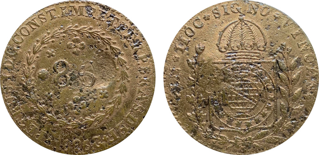 Falsa 1826 Falsa de Época 80 Réis D. Pedro I