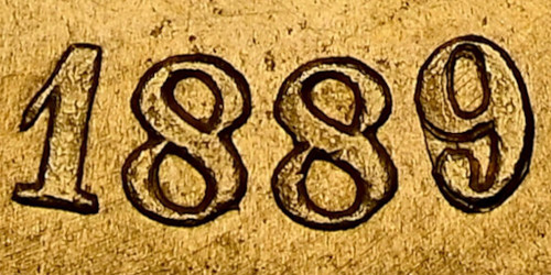 Variante 1889/0 10000 Réis D. Pedro II