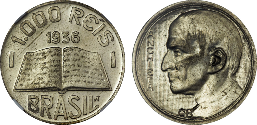 Prova 1936 Prova de Cuproníquel 1000 Réis 