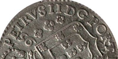 Variante 1695 Anverso Sem Pontuação 640 Réis D. Pedro II