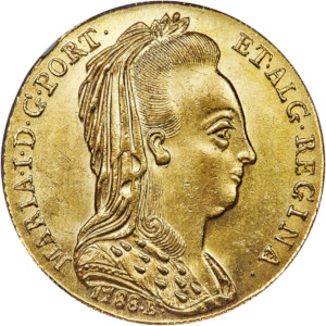 Variante Véu de Viúva 6400 Réis Maria I