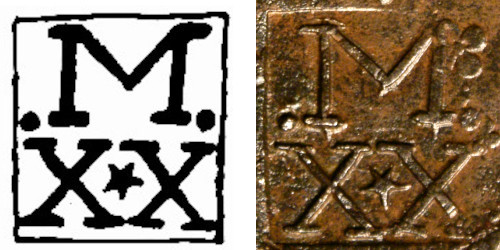 Variante Tipo 6 20 Réis D. Pedro II