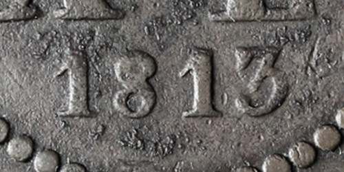 Variante 1813 Data sem Florões 40 Réis D. João PR