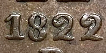 Variante 1822/1 10 Réis D. João VI