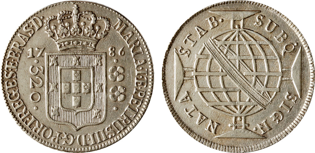 Maria I e Pedro III 320 Réis