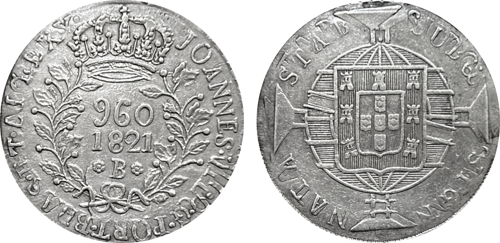 Imagem da data 1821 - Reverso do Rio.