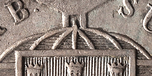 Variante 1820 Esfera Laranja 640 Réis D. João VI