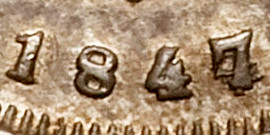 Variante 1847/4 100 Réis D. Pedro II