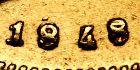 Variante 1848/7 10000 Réis D. Pedro II